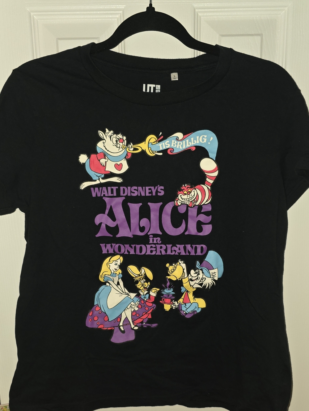 Uniqlo Disney Black Alice in Wonderland Graphic Tee